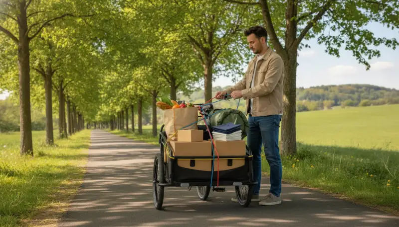 Der Fahrradanhänger: Praktischer Gepäcktransport
