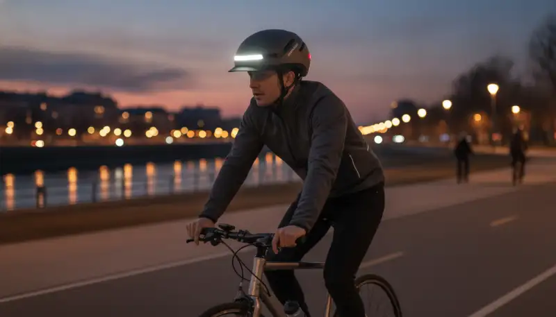 Mehr Sicherheit: Fahrradhelm mit Licht